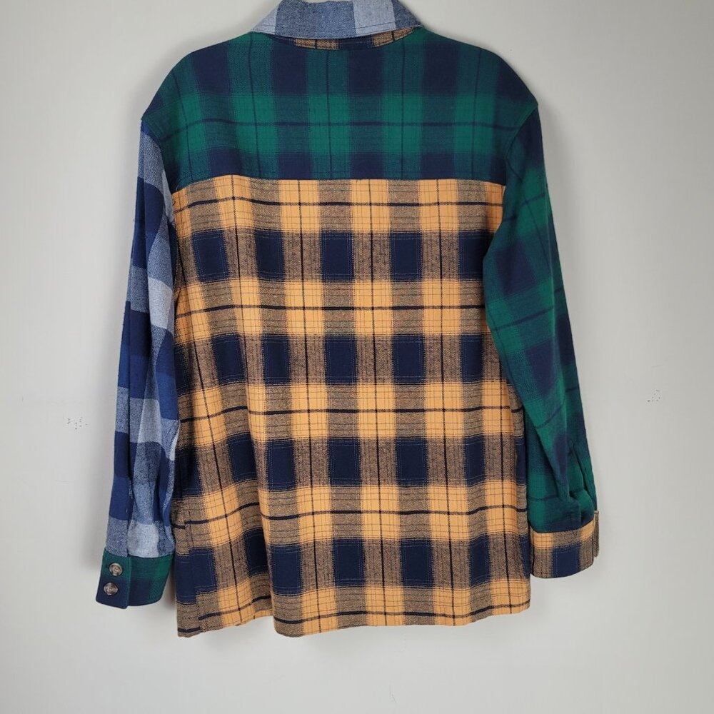 BP Button Front Long Sleeve Plaid Shirt - Picture 4 of 11